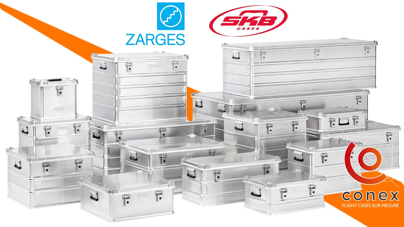 caisses aluminium zarges et skb vendu par conex-online.com