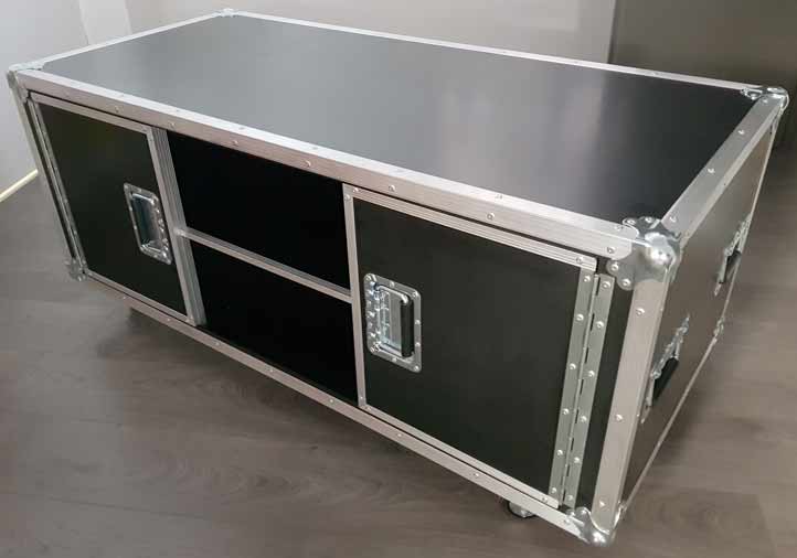 Flight case meuble de tv avec rangement