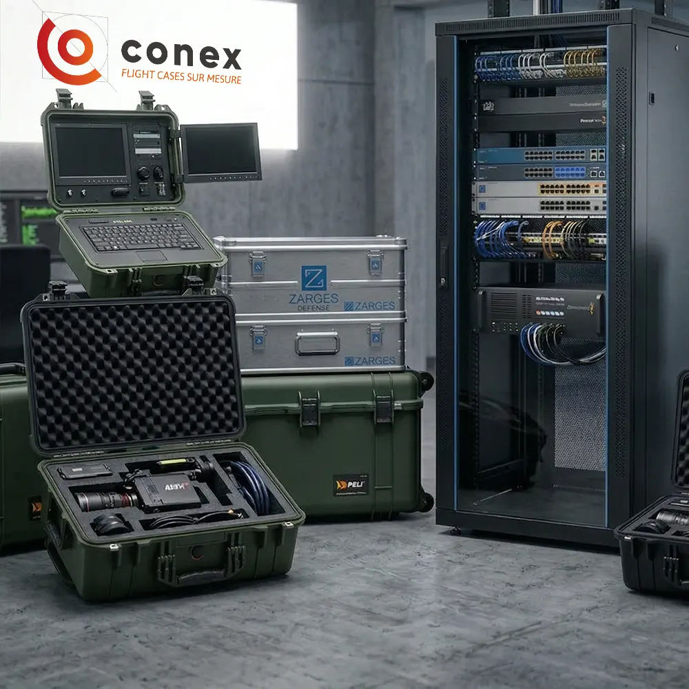 Valises Peli, Racks 19" & Caisses Aluminium
