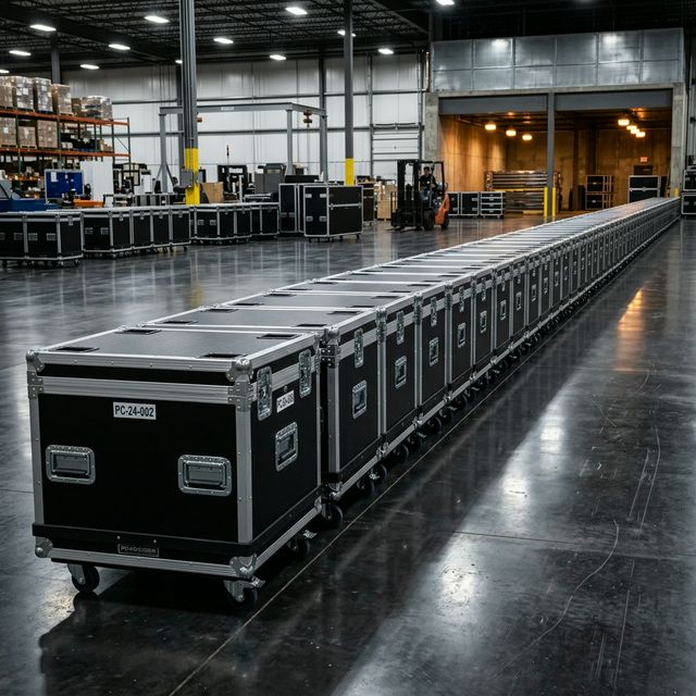 La production unitaire à la grande série de flight cases industriels