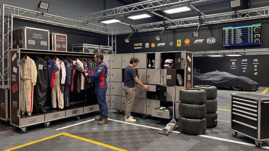 Flight case vestiaire/penderie Flight case vestiaire/penderie conex sur mesure