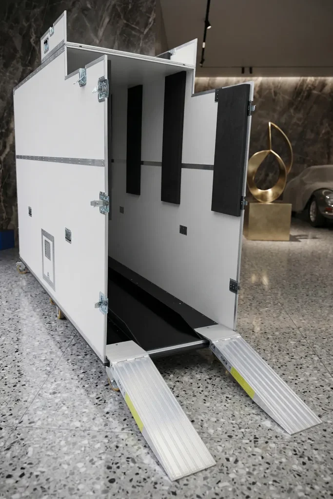 Flight case avec deux rampes aluminium