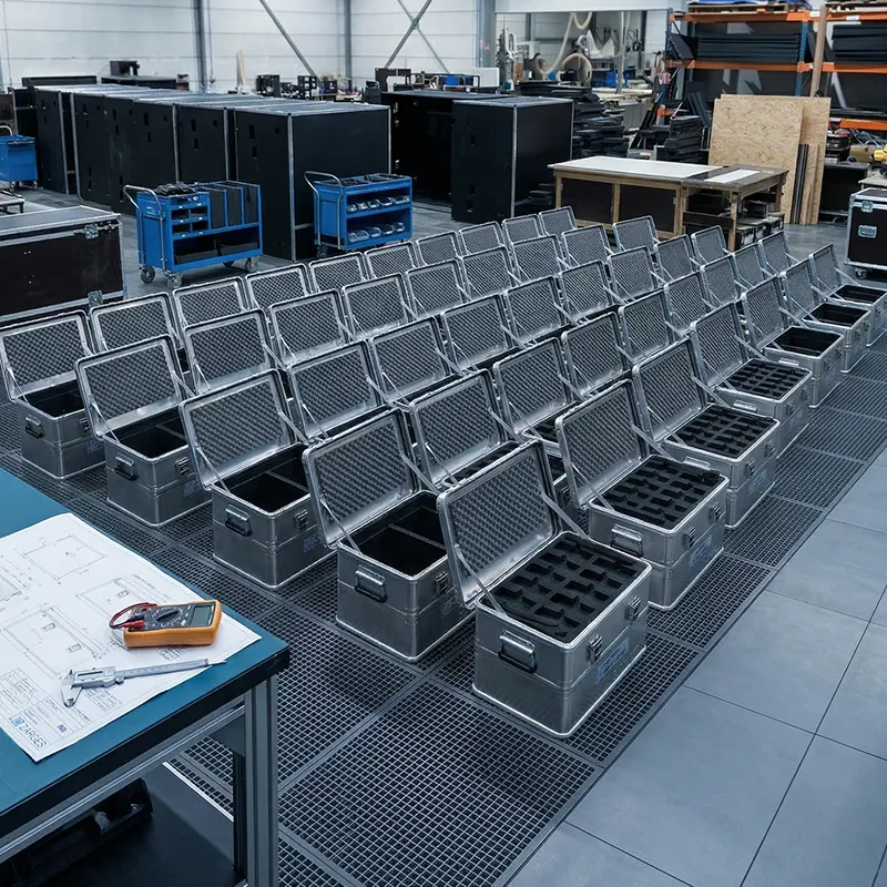 Caisses aluminium zarges avec usinage de mousse