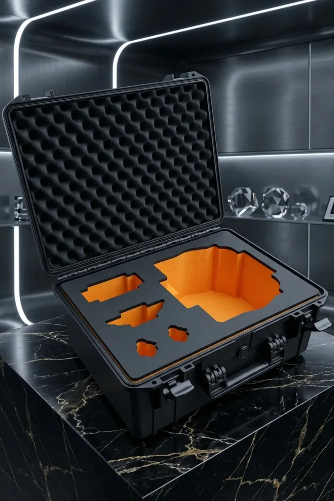 Valise ermet avec mousse usinée en XPE 45