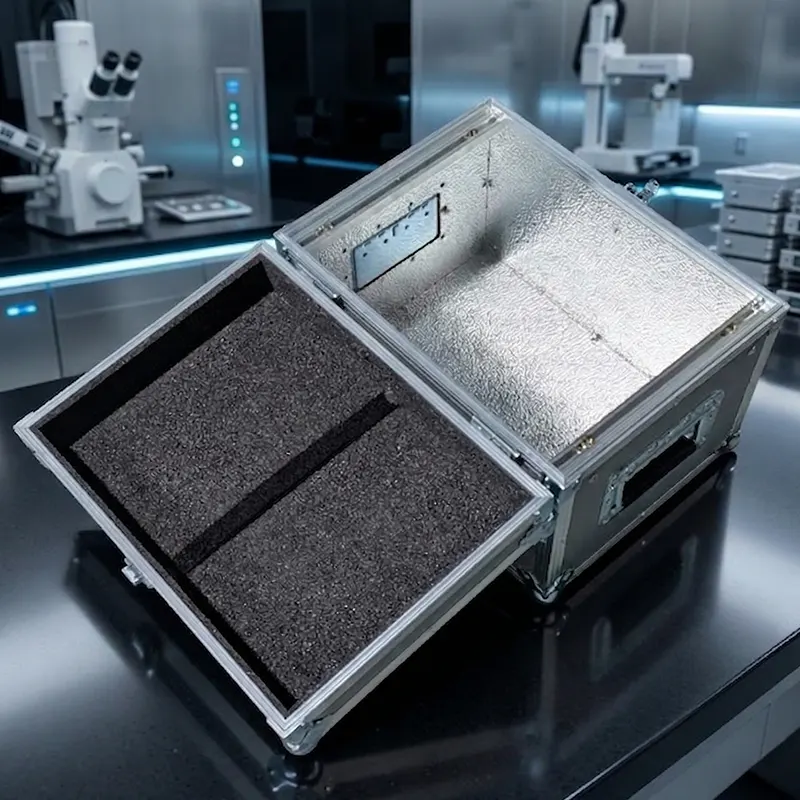 Flight case avec doublure antistatique