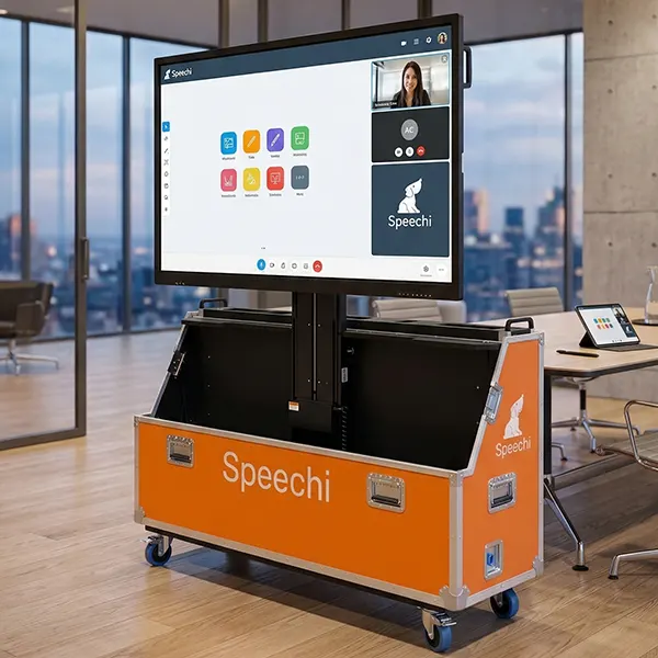 Flight case pour ecran interactif