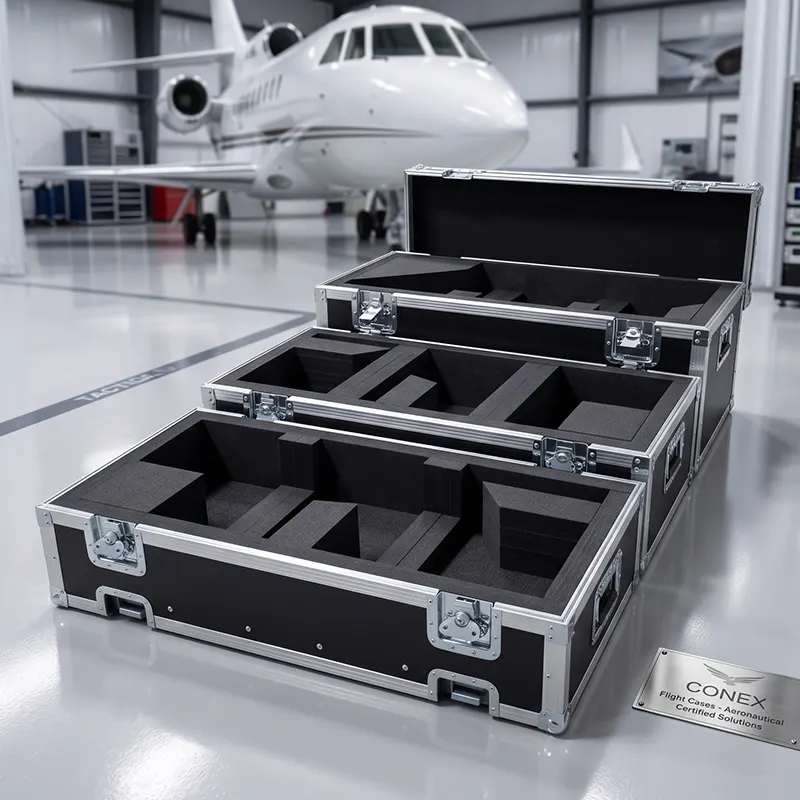 Flight case aéronautique compartimentée Flight case aéronautique compartimentée