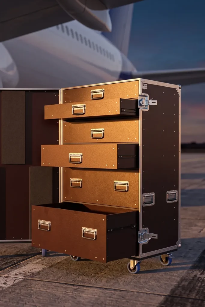 Flight case aéronautique avec 6 tiroirs Flight case aéronautique avec 6 tiroirs