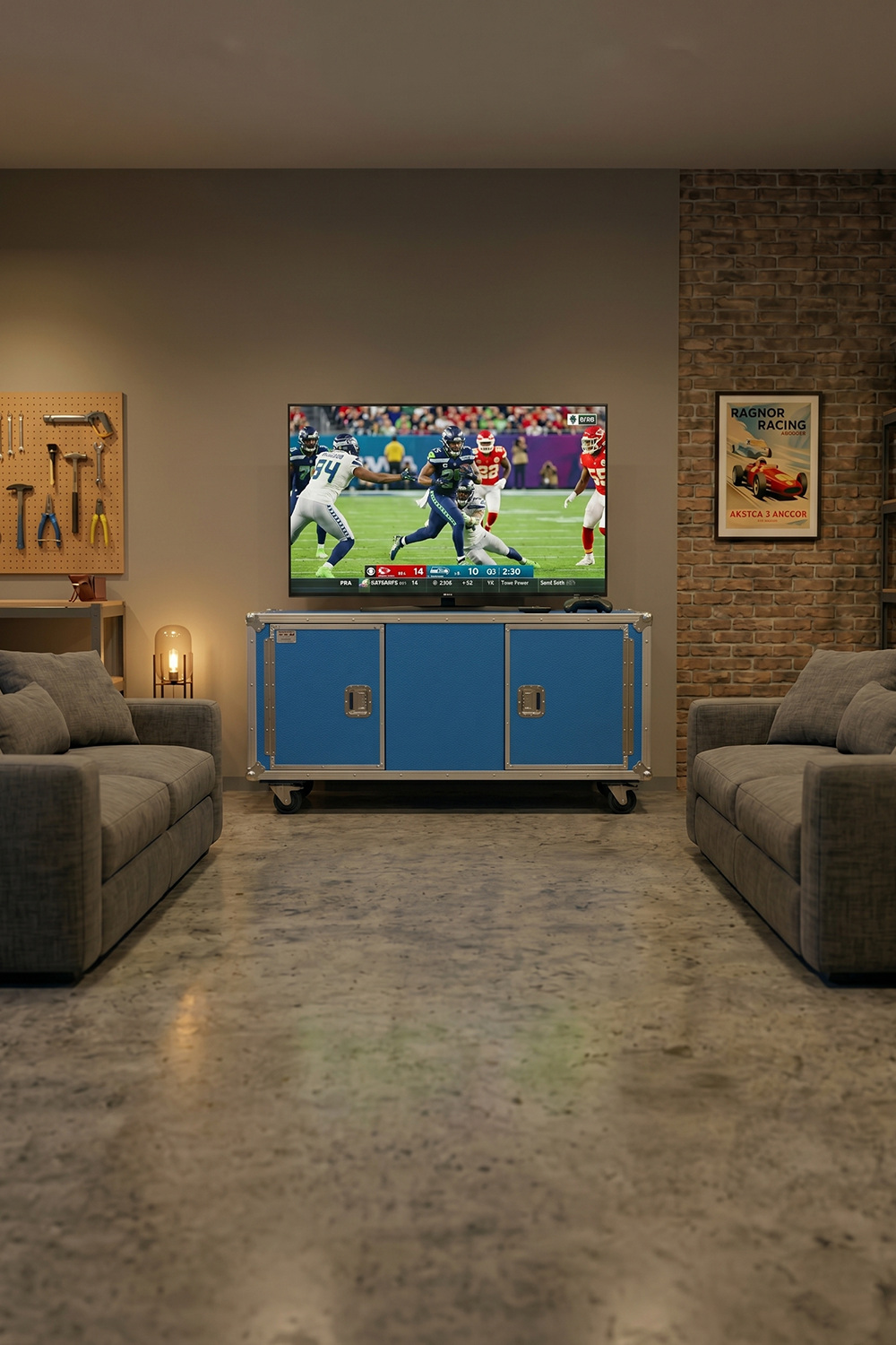 Flight case meuble tv 