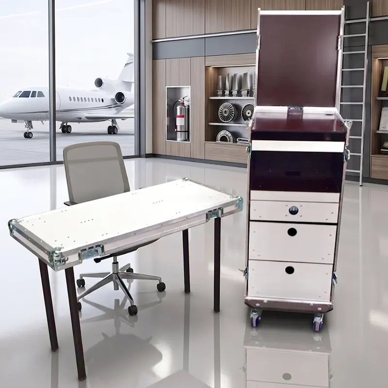 Flight case servante avec capot table Flight case servante avec capot table