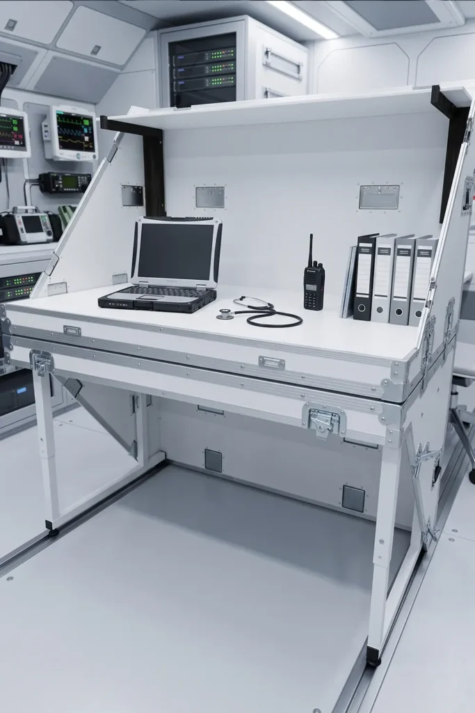 Bureau médical flight case medical