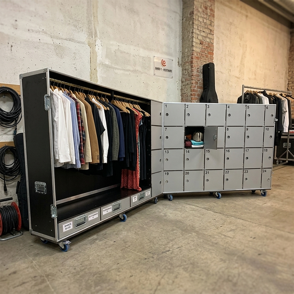 Flight case penderie flight case clothing