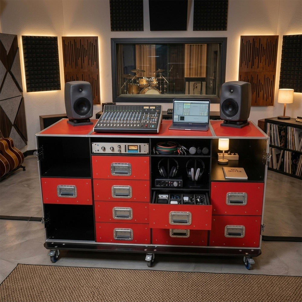 Flight case meuble video flight video