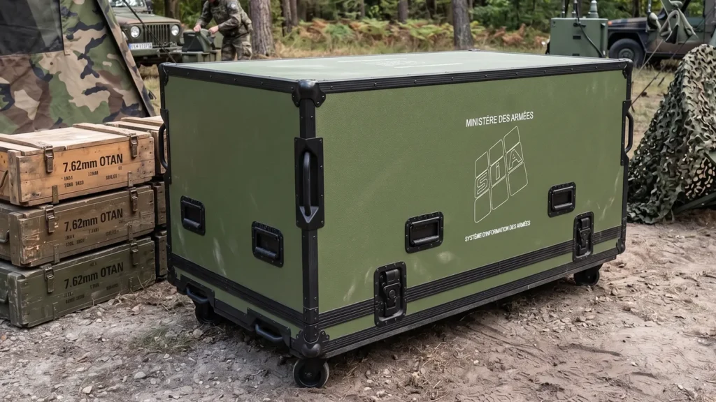Flight case cloche militaire