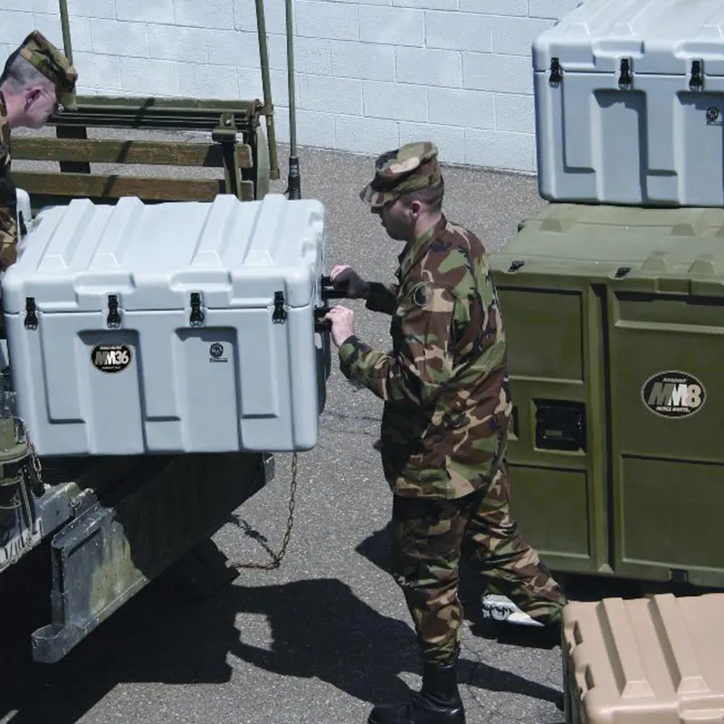 Flight case militaire roto moulé