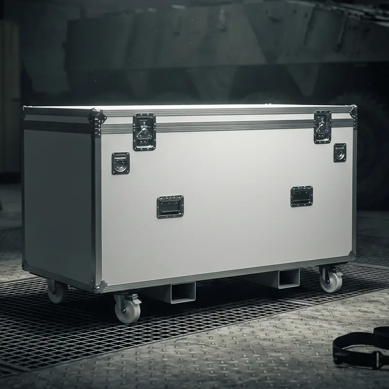 Flight case malle aluminium militaire