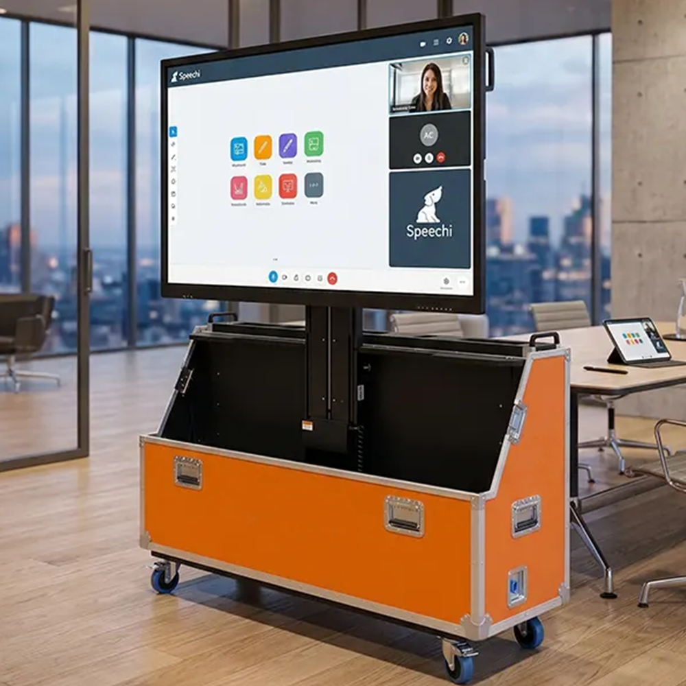 Flight case pour ecran interactif
