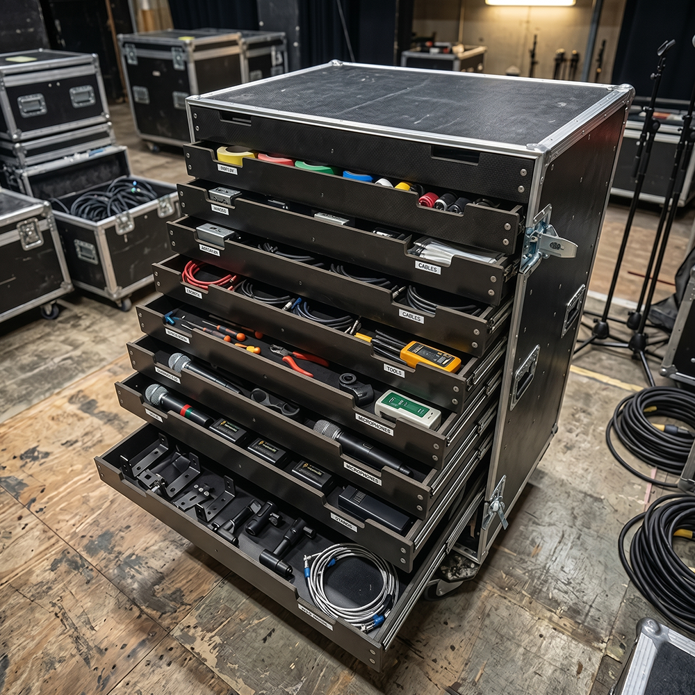 Flight case servante