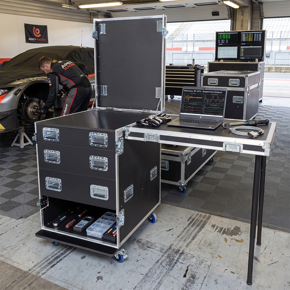 flight case motorsport servante